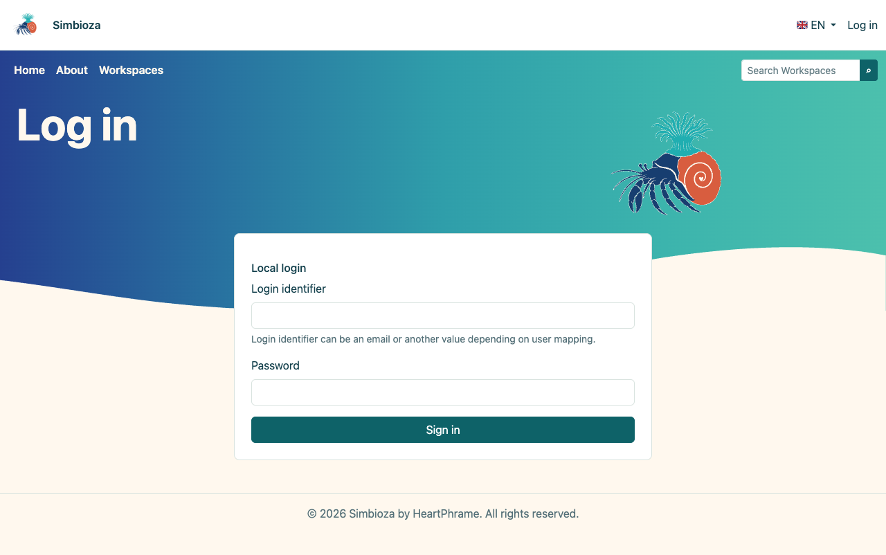 English local sign-in screen after selecting English.