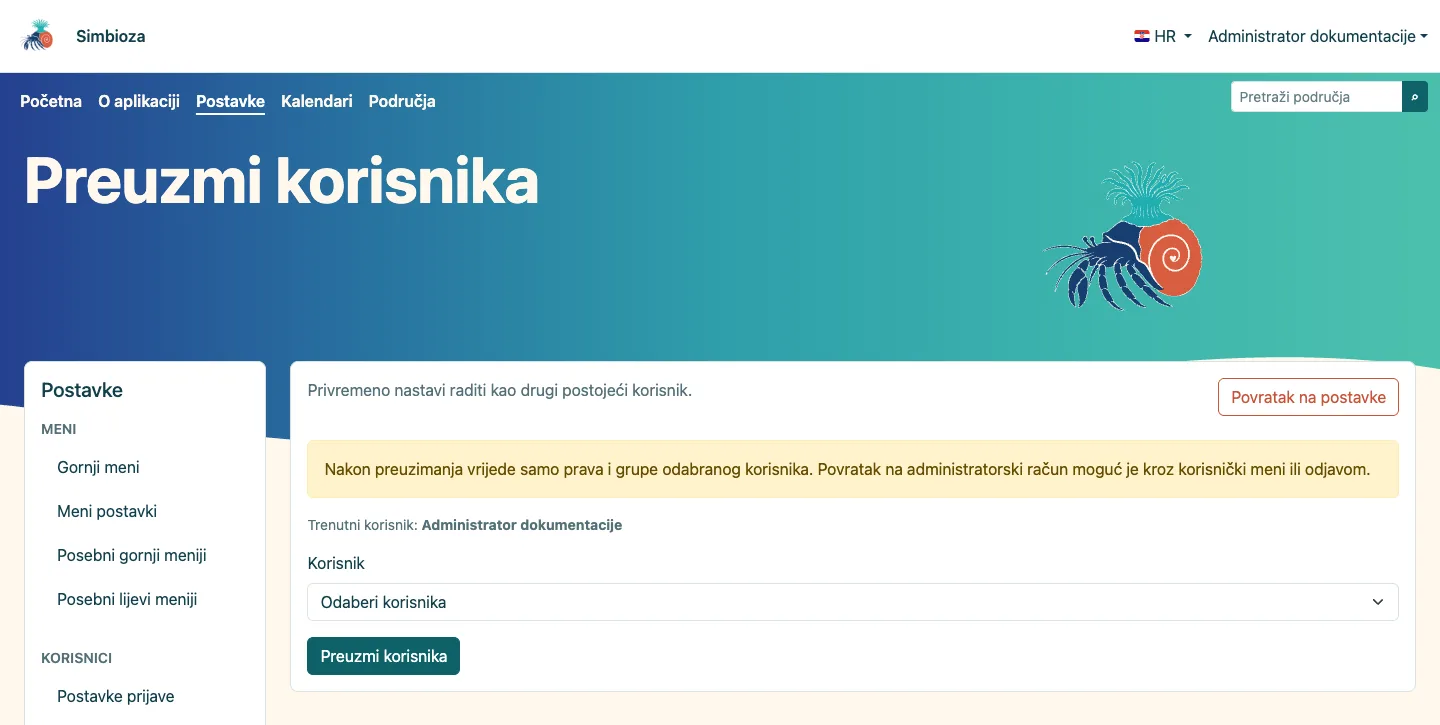 Odabir korisnika za preuzimanje