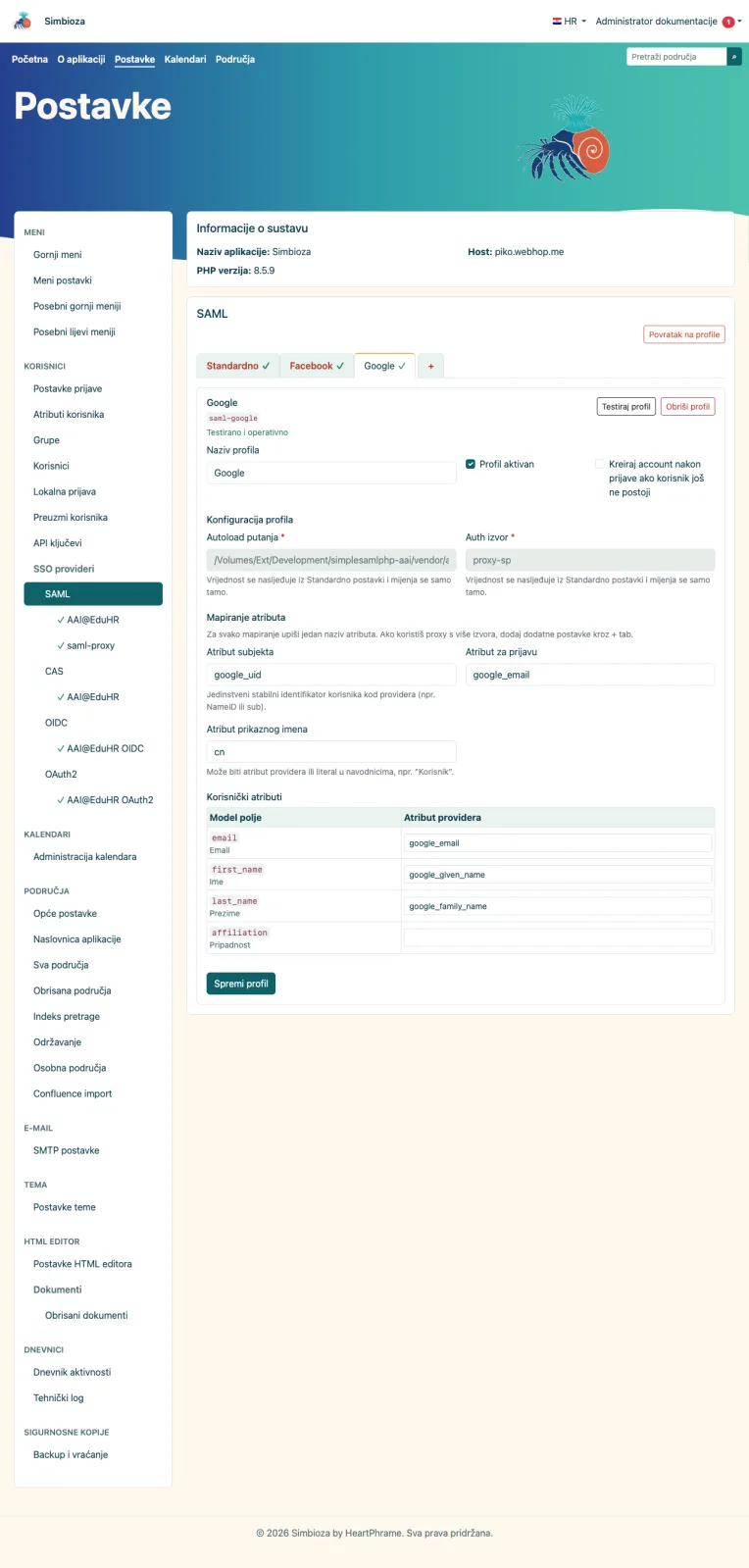 Operativni Google podprofil