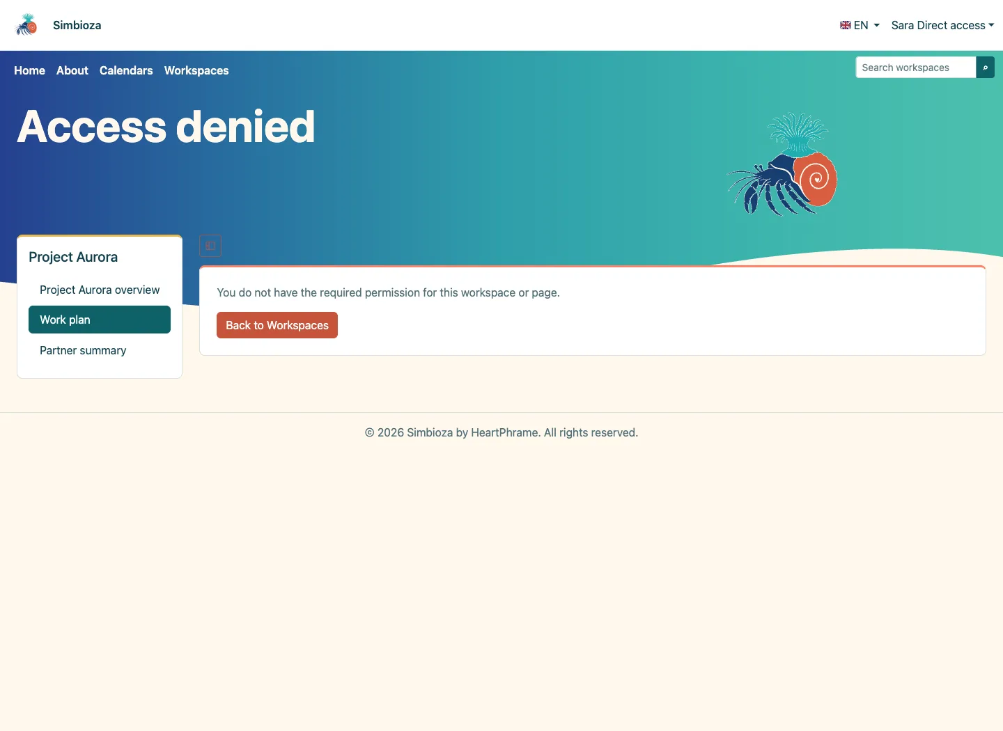 Direct permission boundary